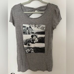 LuckyLu Brand Charcoal Love Graphic Tee size Medium/Large